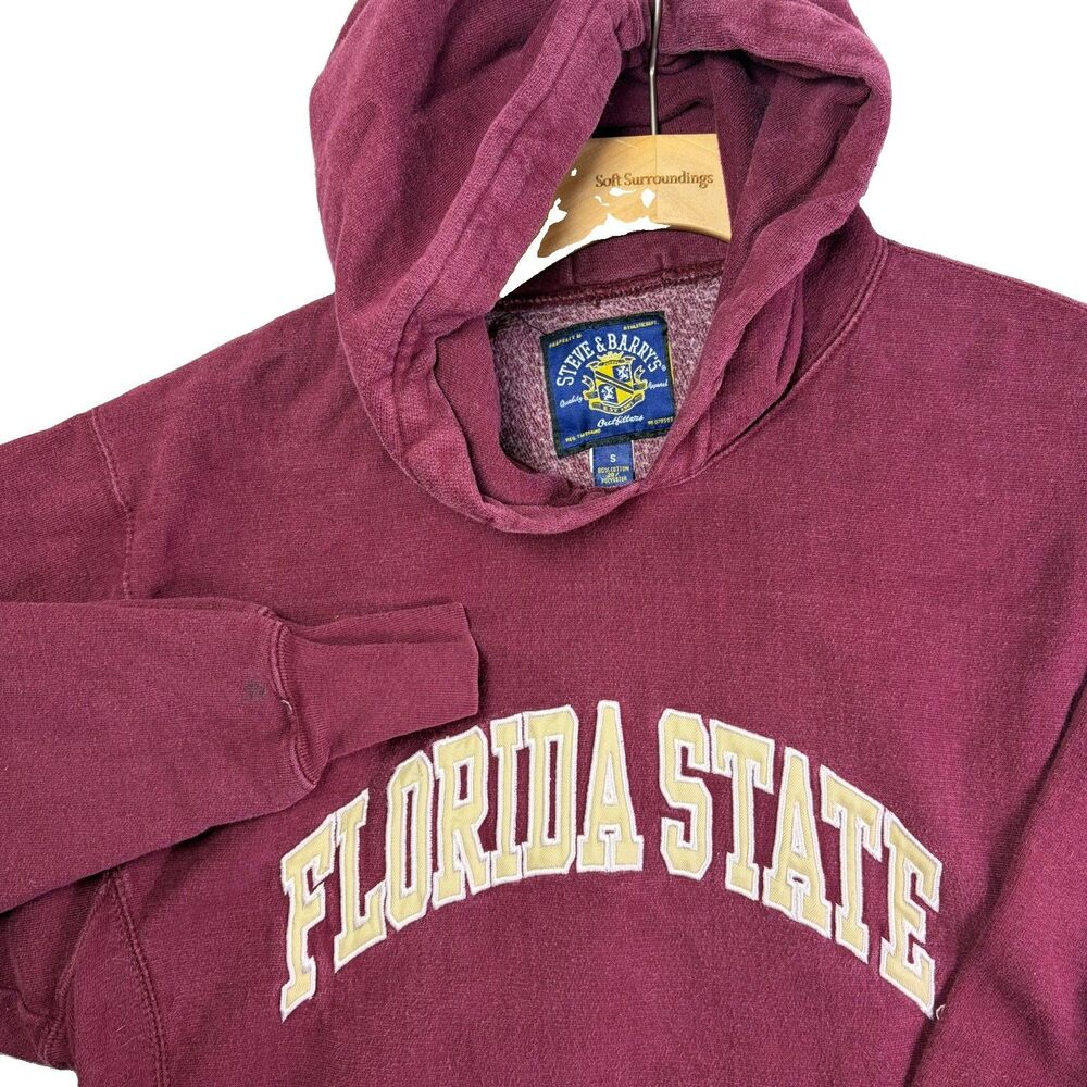 Vintage Steve & Barry's Florida State University Hoodie Mens Small FSU NCAA VTG